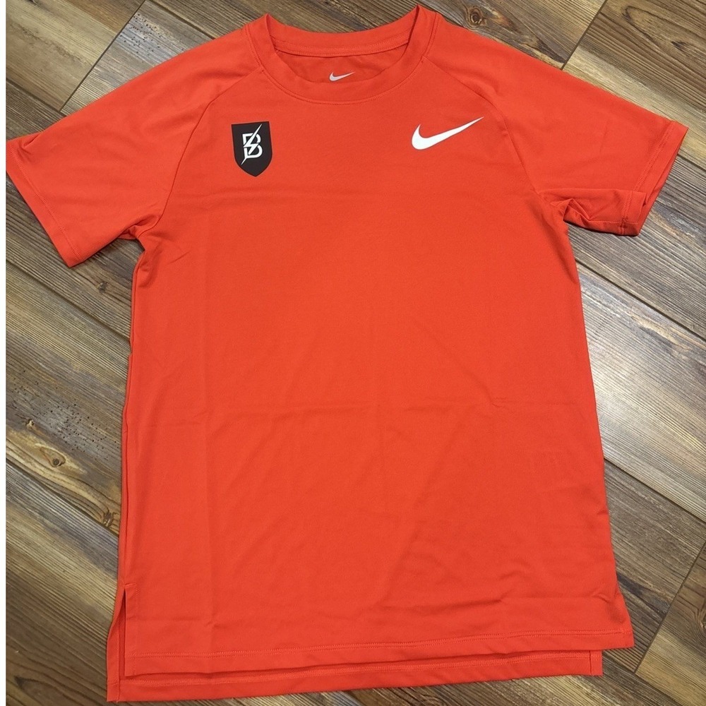 NWOT Nike Womens Small Dri-FIT Red Running T-Shirt Red Bowerman Track Club BTC